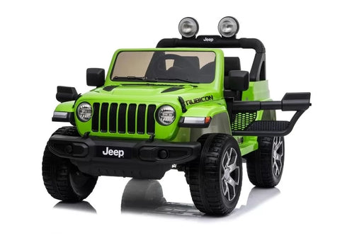 Licensed Jeep Rubicon children's ride on car special Edition - 4WD 12V- Green